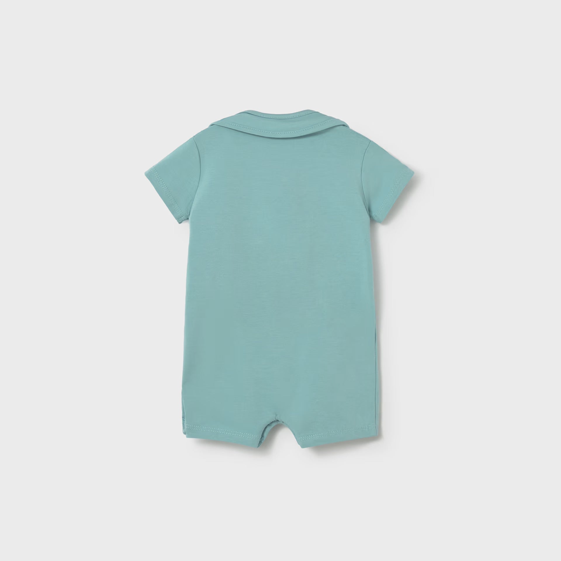 Mayoral Newborn Boy Romper with Bib Set | Glass