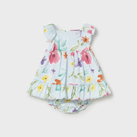 Mayoral Newborn Girl Printed Dress with Bloomers | Hawaii