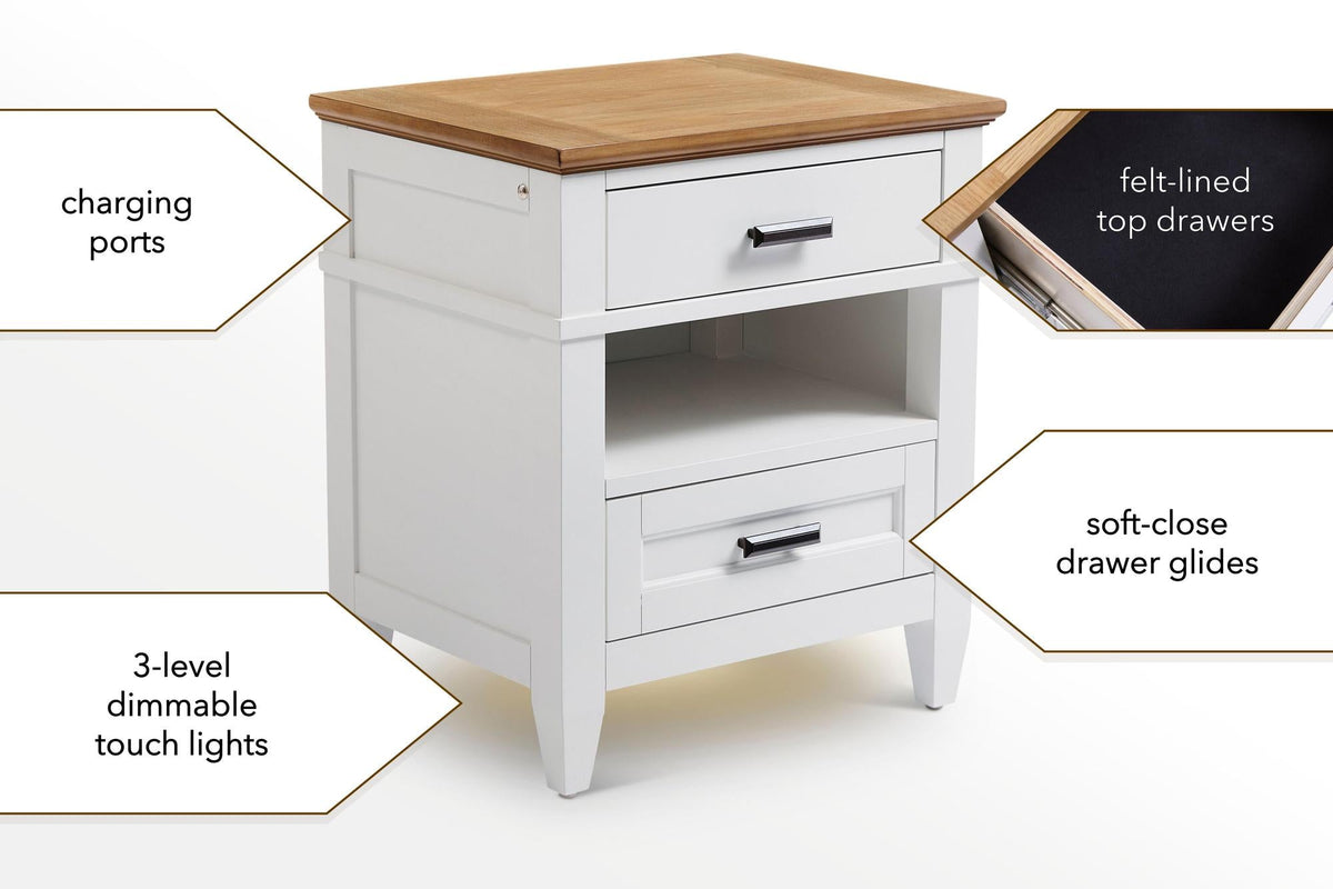 Parker House Artisan Nightstand with Lights