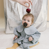 BIBS Colour Pacifiers Holiday Bow 2 Pack | Ivory/Plum