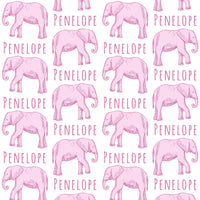 Sugar + Maple Plush Minky Fleece Personalized Blanket | Elephant