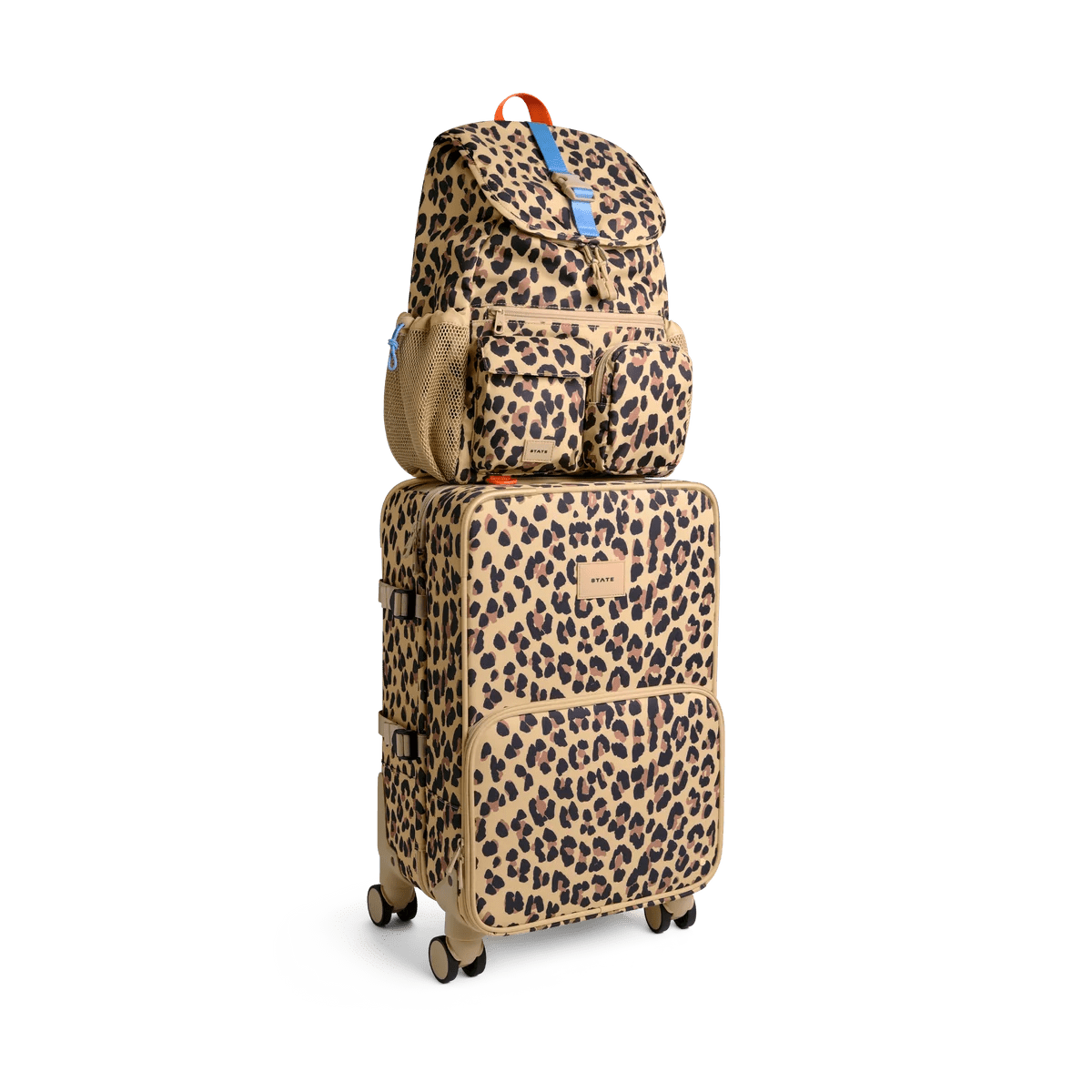 Leopard Logan Carry-On Suitcase - Baby Biz