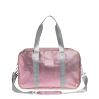 Pink & Silver Rockaway Duffle - Baby Biz