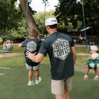 Burlebo Short Sleeve Tee | Rad Dad | Heather Black
