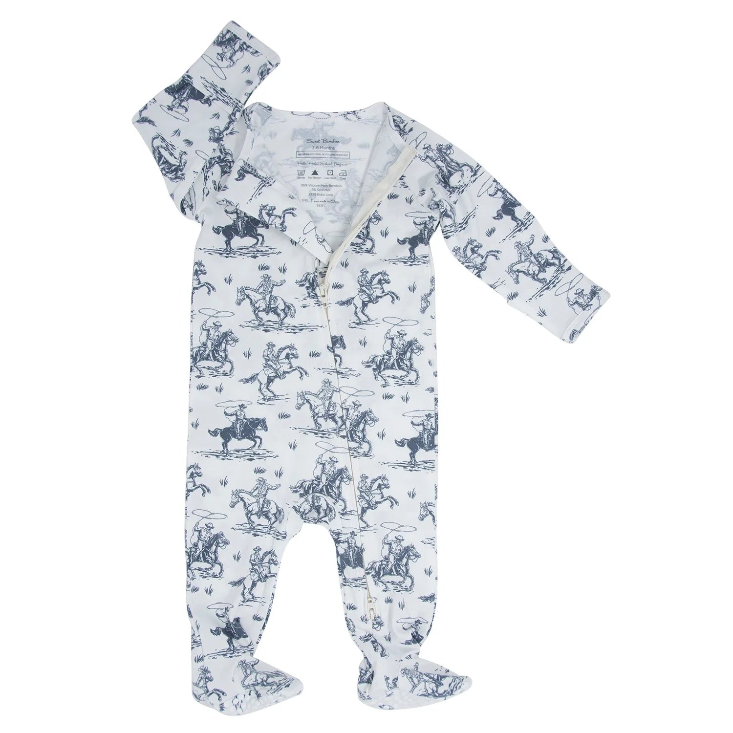 Sweet Bamboo Zipper Footie | Rip's Ranch