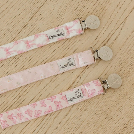 Copper Pearl Binky Clips | Bow My Gosh