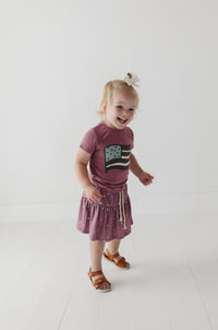 Baby Sprouts Skort | Mini Stars In Dusty Mauve