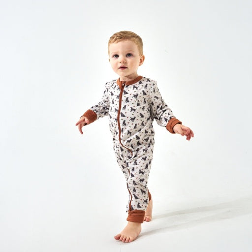 Burlebo Baby Zip Up | Ducks And Dogs