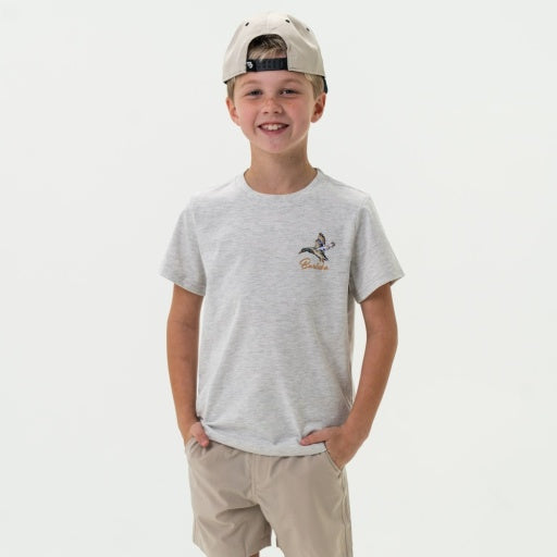 Burlebo Youth Tee | Pintail Triangle Duck - Ss - Ash Grey