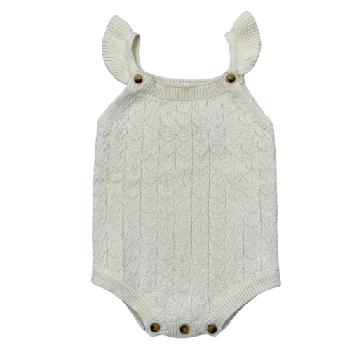 Babysprouts Clothing Company Knit Sweater Bodysuit | Cream