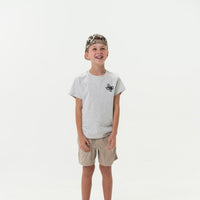 Burlebo Texas Camo Flying B | Short Sleeve | Ash Grey