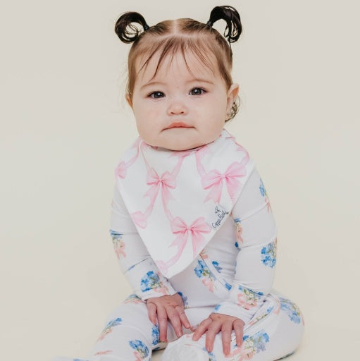 Copper Pearl 4 Pack Baby Bandana Bibs | Bow My Gosh
