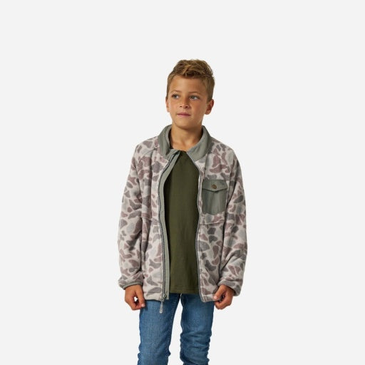 Burlebo Youth Micro Fleece | Classic Deer Camo