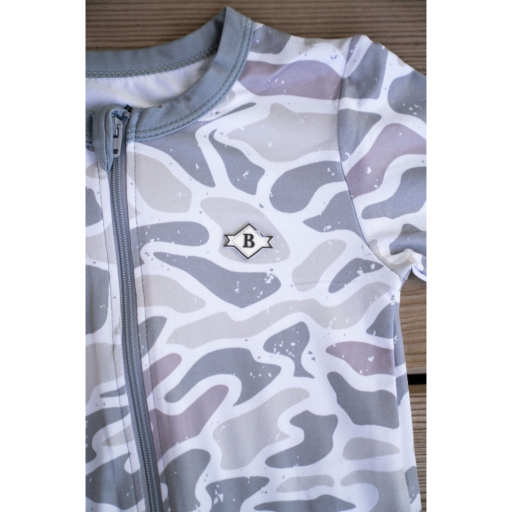 Burlebo Baby Zip Up | White Camo