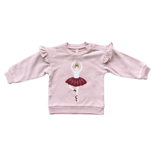 Babysprouts Clothing Company Ruffle Sweatshirt | Ballerina
