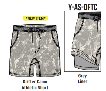 Burlebo Youth Athletic Short | Drifter Camo