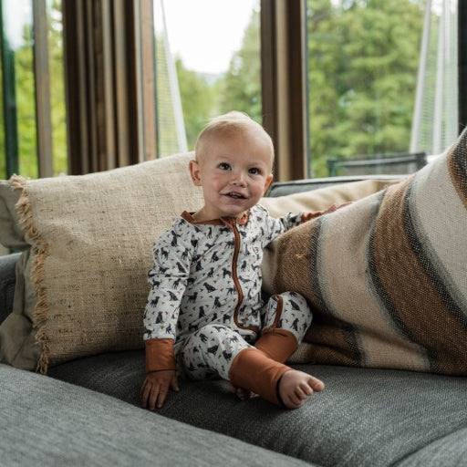 Burlebo Baby Zip Up | Ducks And Dogs