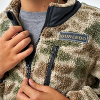 Burlebo Toddler Sherpa Full Zip Jacket | Alpine Camo