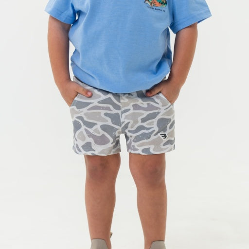 Burlebo Youth Athletic Short | White Camo