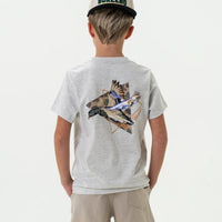 Burlebo Youth Tee | Pintail Triangle Duck - Ss - Ash Grey