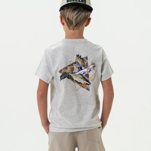 Burlebo Youth Tee | Pintail Triangle Duck - Ss - Ash Grey