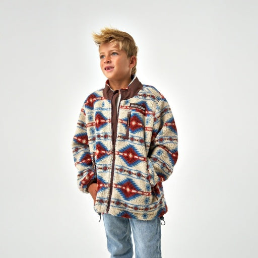 Burlebo Toddler Mountain Fleece Jacket | Arizona Aztec