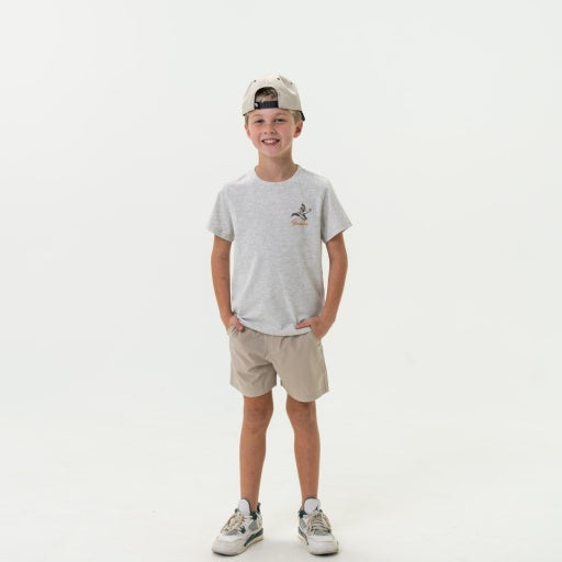 Burlebo Youth Tee | Pintail Triangle Duck - Ss - Ash Grey