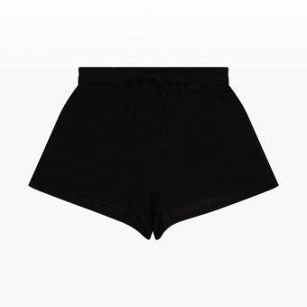 Tenly French Terry Paperbag Shorts Black | Black