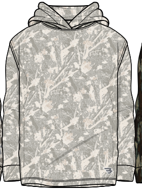 Burlebo Youth Performance Hoodie | Drifter Camo