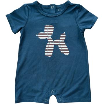 Baby Sprouts Tee Romper | Americana Balloon Dog