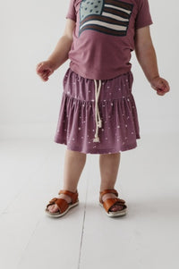 Baby Sprouts Skort | Mini Stars In Dusty Mauve