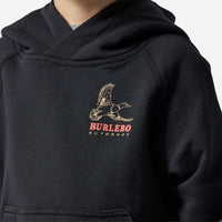 Burlebo Youth Fleece Hoodie Duck Wild | Black