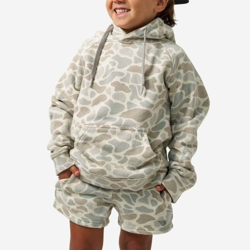 Burlebo Youth Vintage Washed Hoodie | Classic Deer Camo