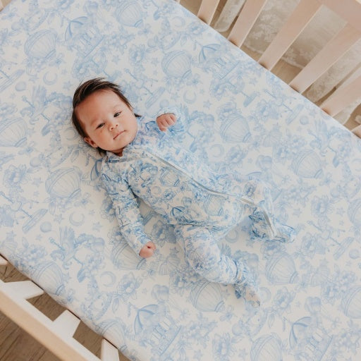 Copper Pearl Premium Knit Fitted Crib Sheet | Vintage Carnival