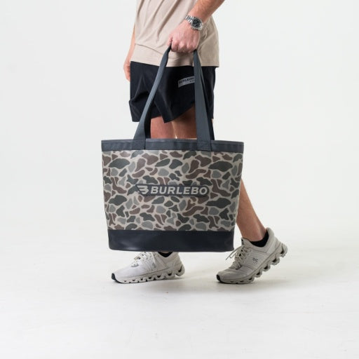 Burlebo Waterproof Utility Tote | Classic Deer Camo