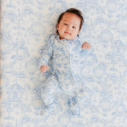 Copper Pearl Premium Knit Fitted Crib Sheet | Vintage Carnival