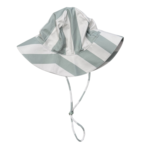 Babysprouts Clothing Company Sun Hat | Aqua Grey Stripe