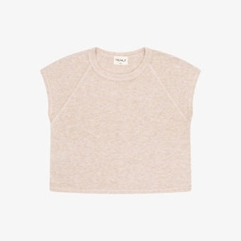 Tenly Hacci Jersey Sleeveless Raglan Tee | Ht Latte