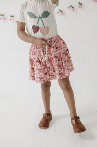 Babysprouts Clothing Company Skort | Cherry Hearts