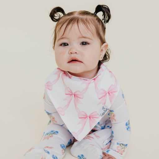 Copper Pearl 4 Pack Baby Bandana Bibs | Bow My Gosh