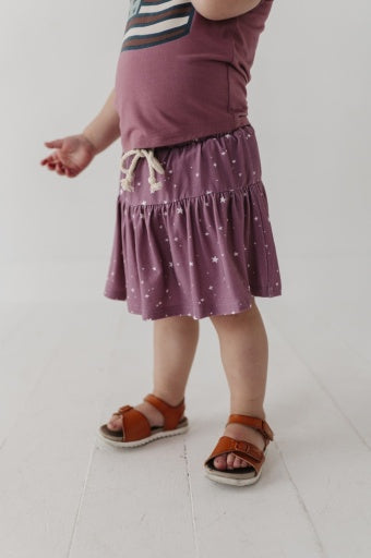 Baby Sprouts Skort | Mini Stars In Dusty Mauve