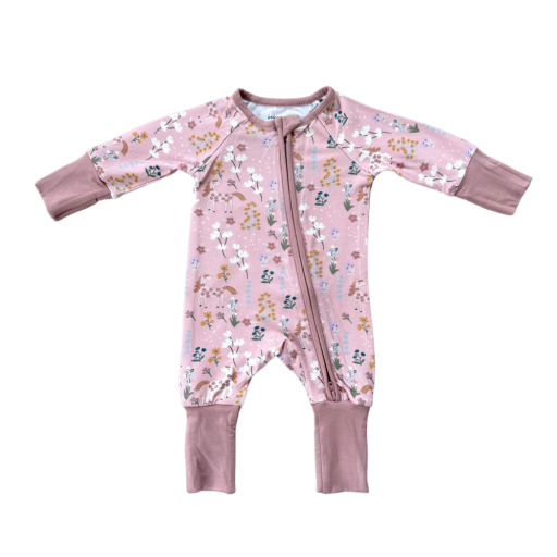 Babysprouts Long Sleeve Zip Romper | Unicorn