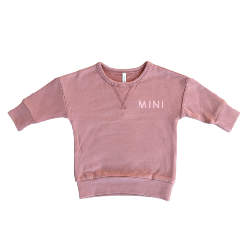 Babysprouts Drop-shoulder Pullover | Mini In Burlwood