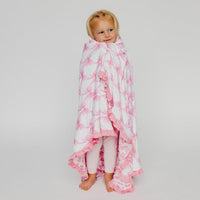 Copper Pearl Bamboo Ruffled Three | layer Quilt | Bow My Gosh