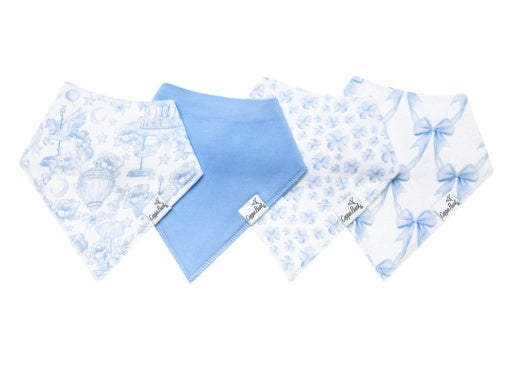 Copper Pearl 4 Pack Baby Bandana Bibs | Vintage Carnival