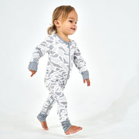 Burlebo Baby Zip Up | White Camo