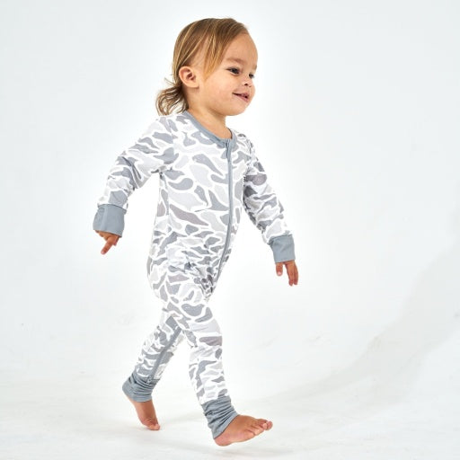 Burlebo Baby Zip Up | White Camo