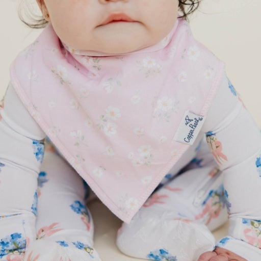 Copper Pearl 4 Pack Baby Bandana Bibs | Bow My Gosh