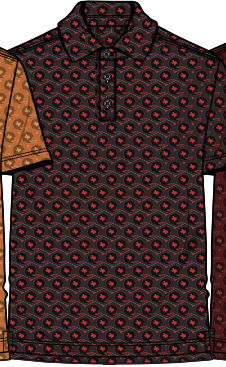 Burlebo Youth Performance Polo | Black And Red