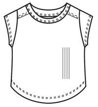 Tenly Rib Exposed Cap Slv Tee Ecru | Ecru